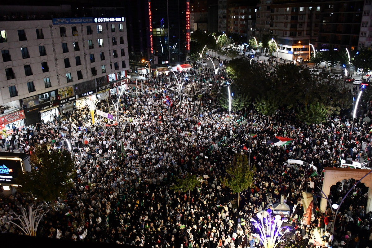 Batman'da İsrail'in Gazze'ye saldırıları protesto edildi