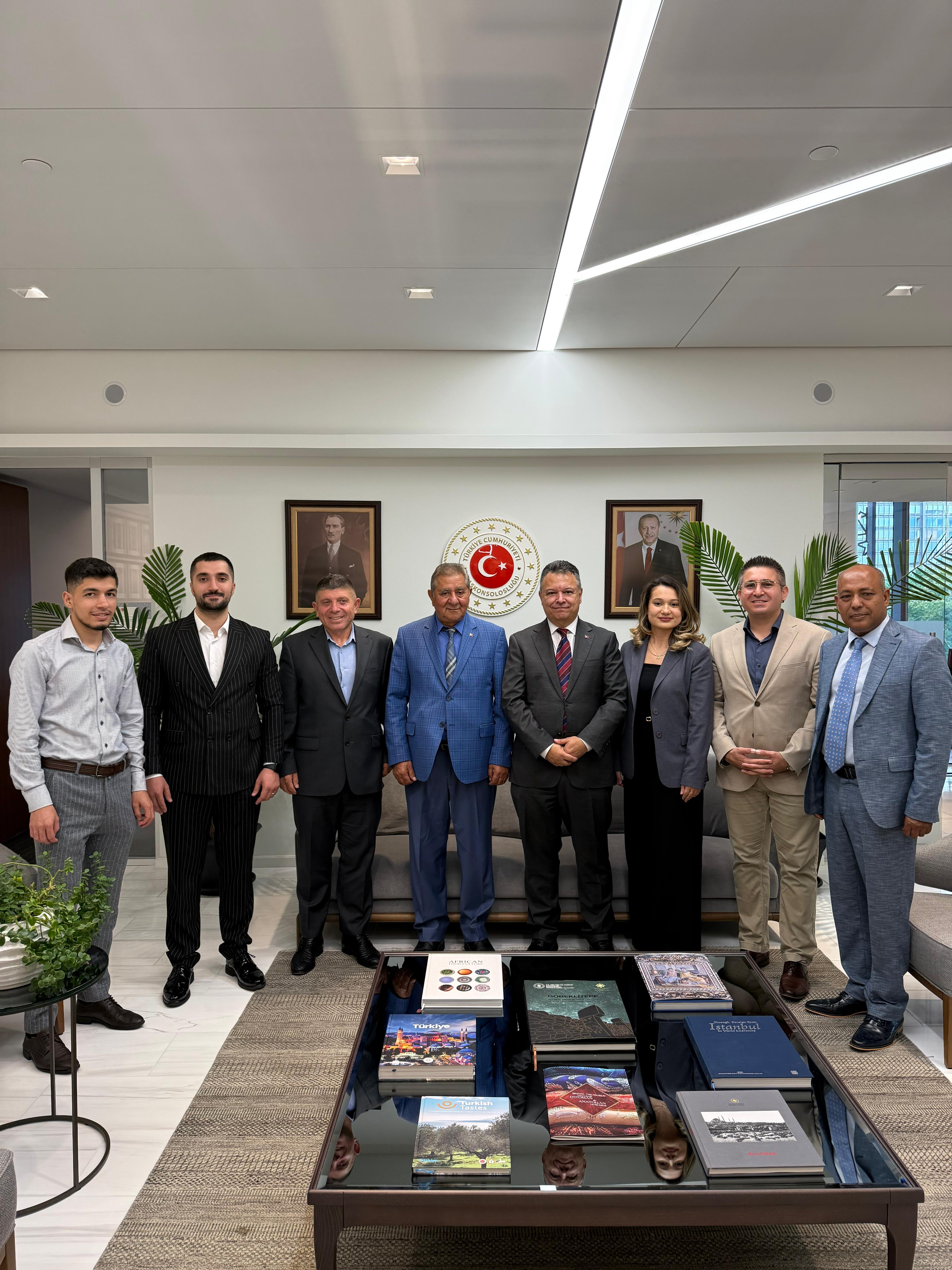MÜSİAD USA New York Ekibinden Başkonsolos Muhittin Ahmet Yazal’a Ziyaret