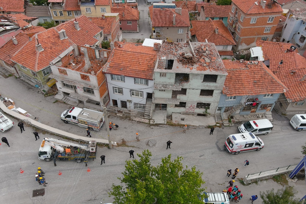 Kütahya'da deprem tatbikatı yapıldı