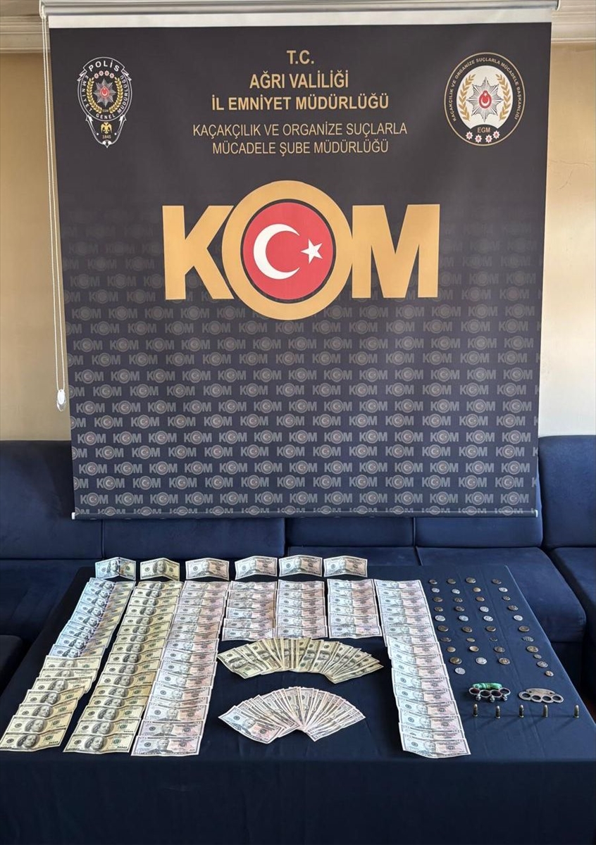 Ağrı'da evinde sahte dolar ve sikke ele geçirilen şüpheli tutuklandı