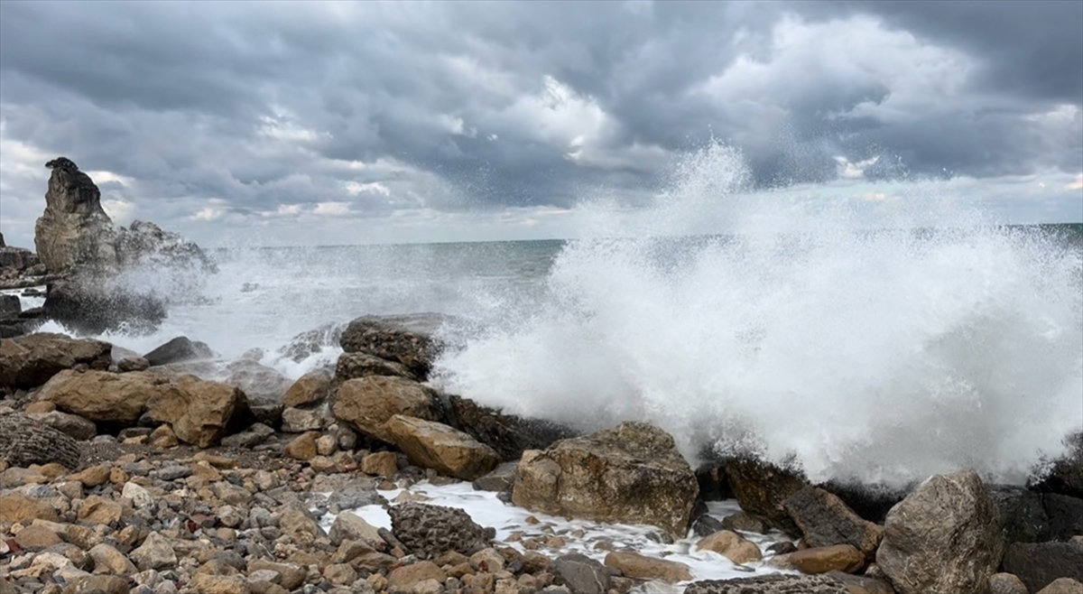 Bartın'da şiddetli rüzgar etkili oldu