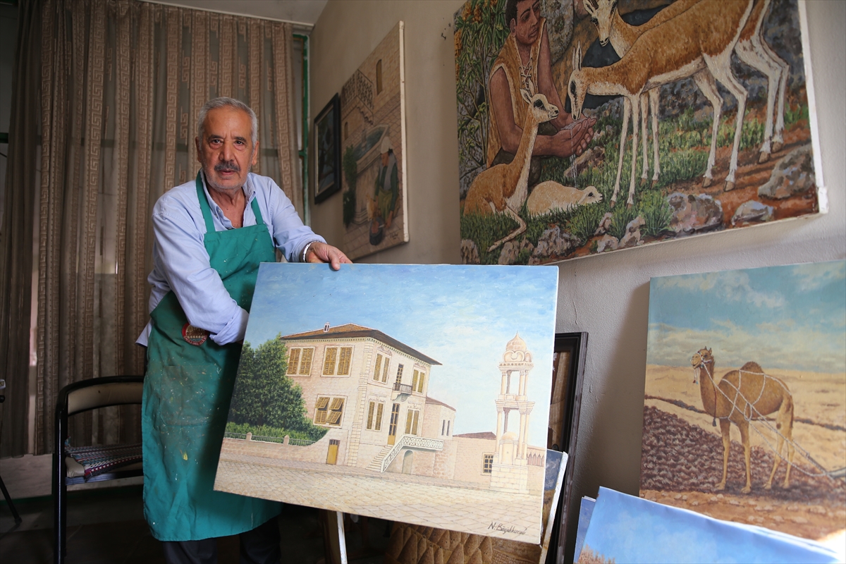 Çocuk yaşta eline aldığı fırçayı 65 yıldır bırakmıyor