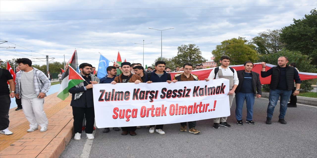 Samsun, Kastamonu ve Sinop’ta Filistin’e destek yürüyüşleri ve İsrail protestoları düzenlendi