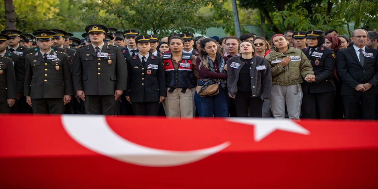 Sakarya’da Trafik Kazasında Şehit Olan 2 Jandarma Personeli İçin Tören Düzenlendi