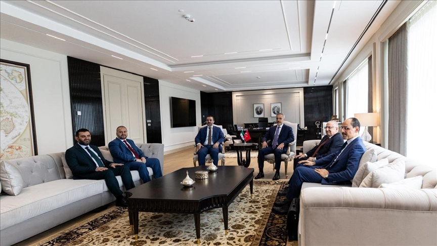 Bakanlar Fidan ve Güler ile MİT Başkanı Kalın, Ankara'da Suriyeli mevkidaşlarıyla görüştü