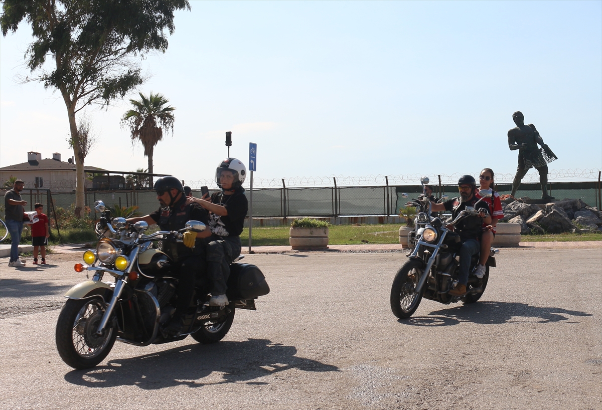 Hatay'da motosikletliler DMD hastası çocuk için konvoy oluşturdu