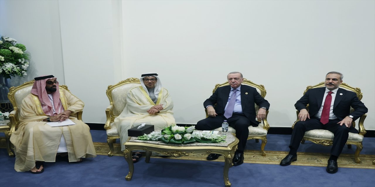 Erdoğan, Şarm el-Şeyh’te BAE Veliaht Prensi Mansur Bin Zayid ile görüştü; ikili ilişkiler ve Gazze gündemdeydi