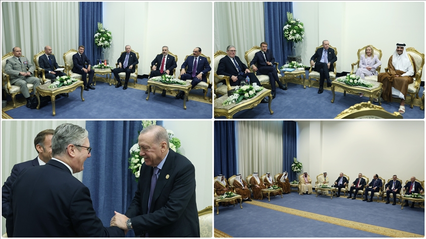 Cumhurbaşkanı Erdoğan'dan "Şarm el-Şeyh Barış Zirvesi"nde diplomasi trafiği