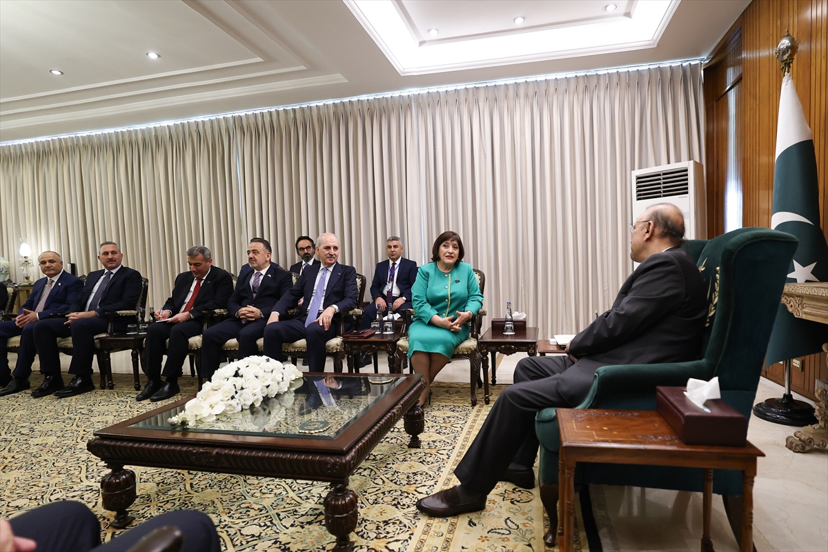 TBMM Başkanı Kurtulmuş, Pakistan Cumhurbaşkanı Zerdari tarafından kabul edildi