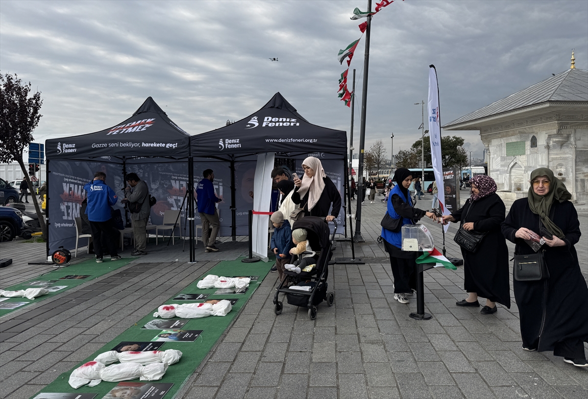 Üsküdar'da Gazze'ye destek için "İzlemek Yetmez" etkinliği düzenlendi