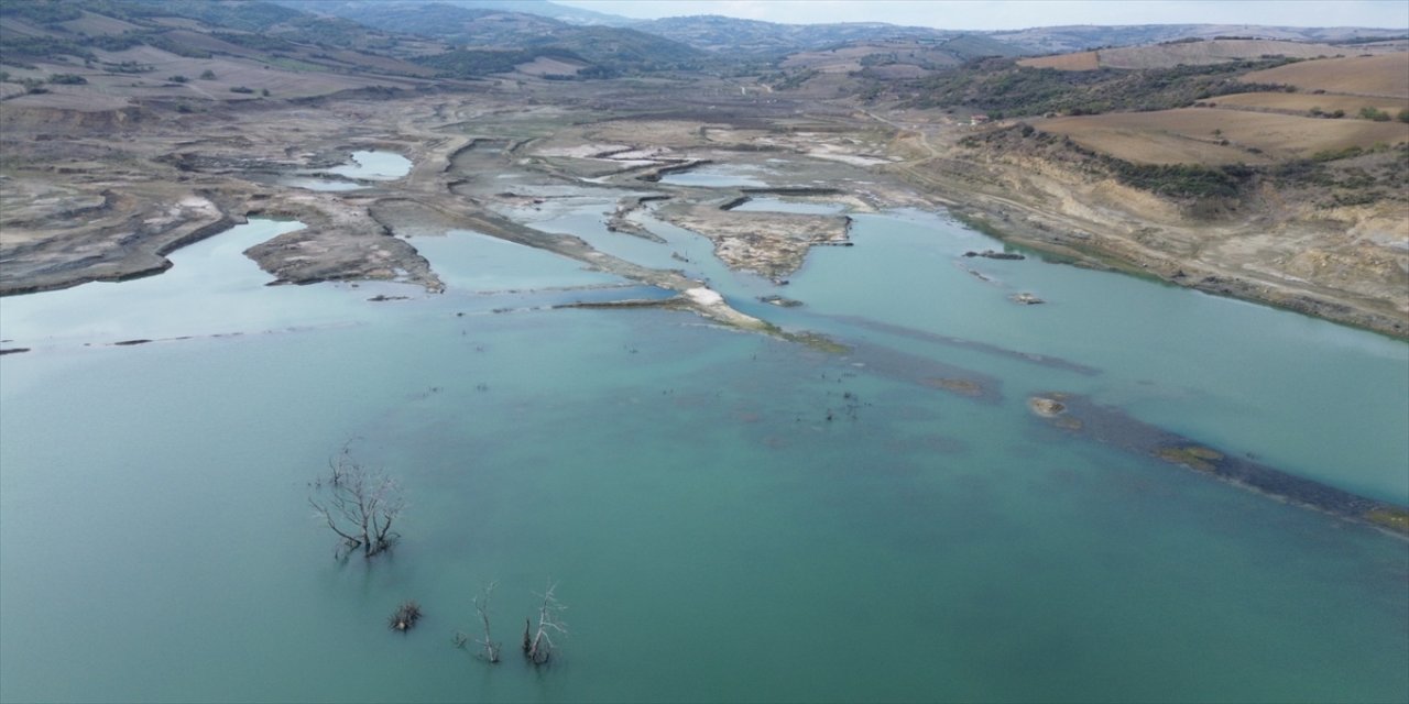 Tekirdağ’daki Naip Barajı’nda doluluk oranı yağışlara rağmen artmadı