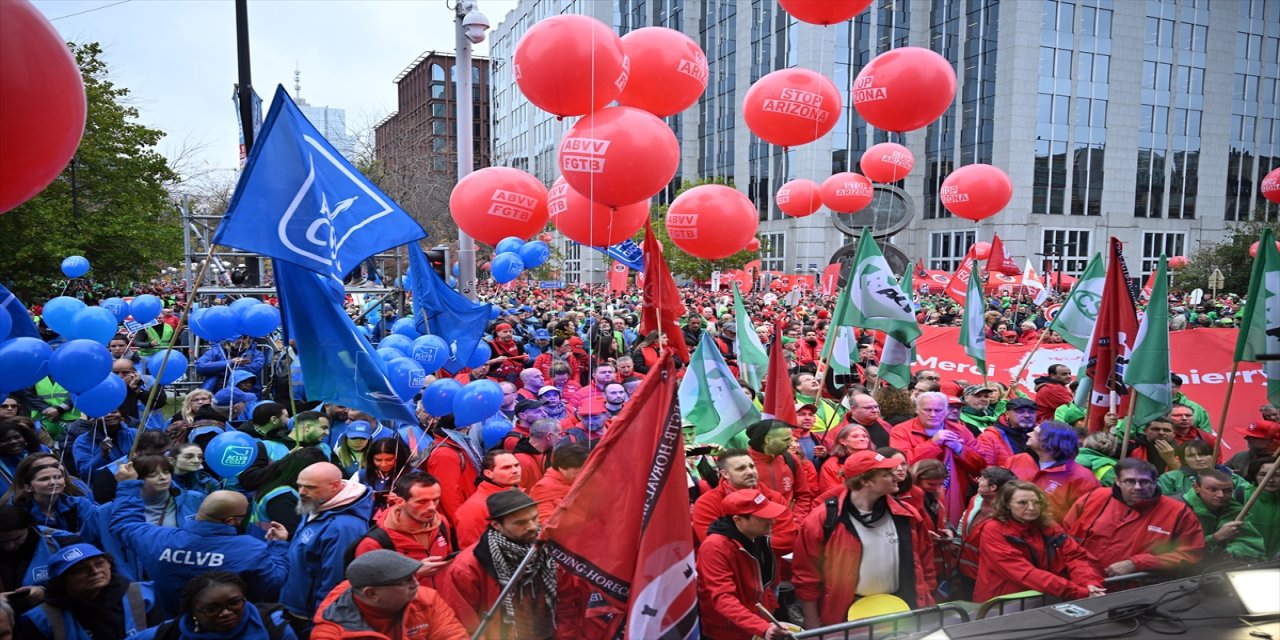 Belçika’da hükümetin kemer sıkma politikalarına karşı grev: Uçuşlar durdu, toplu taşıma felç oldu