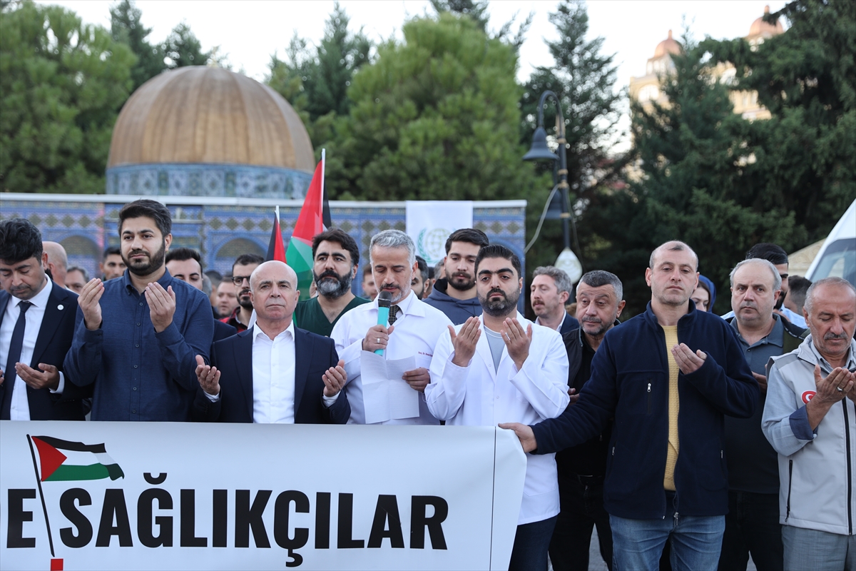 Mardin'de "Sağlıkçılar Gazze için ayakta" programı düzenlendi