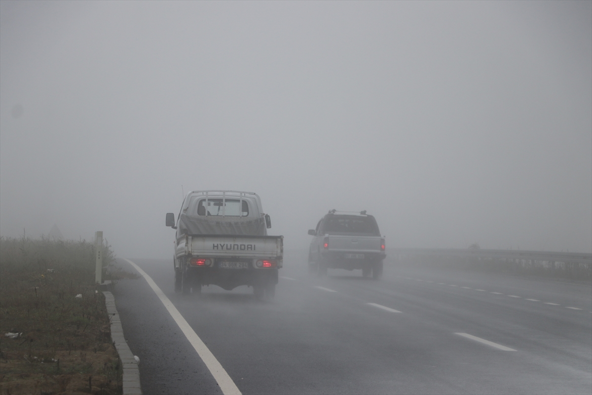 Tekirdağ'da sis etkili oldu