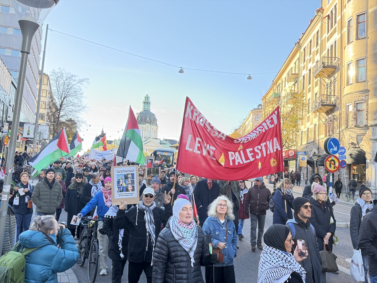 İsrail'in silahlandırdığı çetelerin öldürdüğü Filistinli gazeteci Salih el-Caferavi İsveç'te anıldı