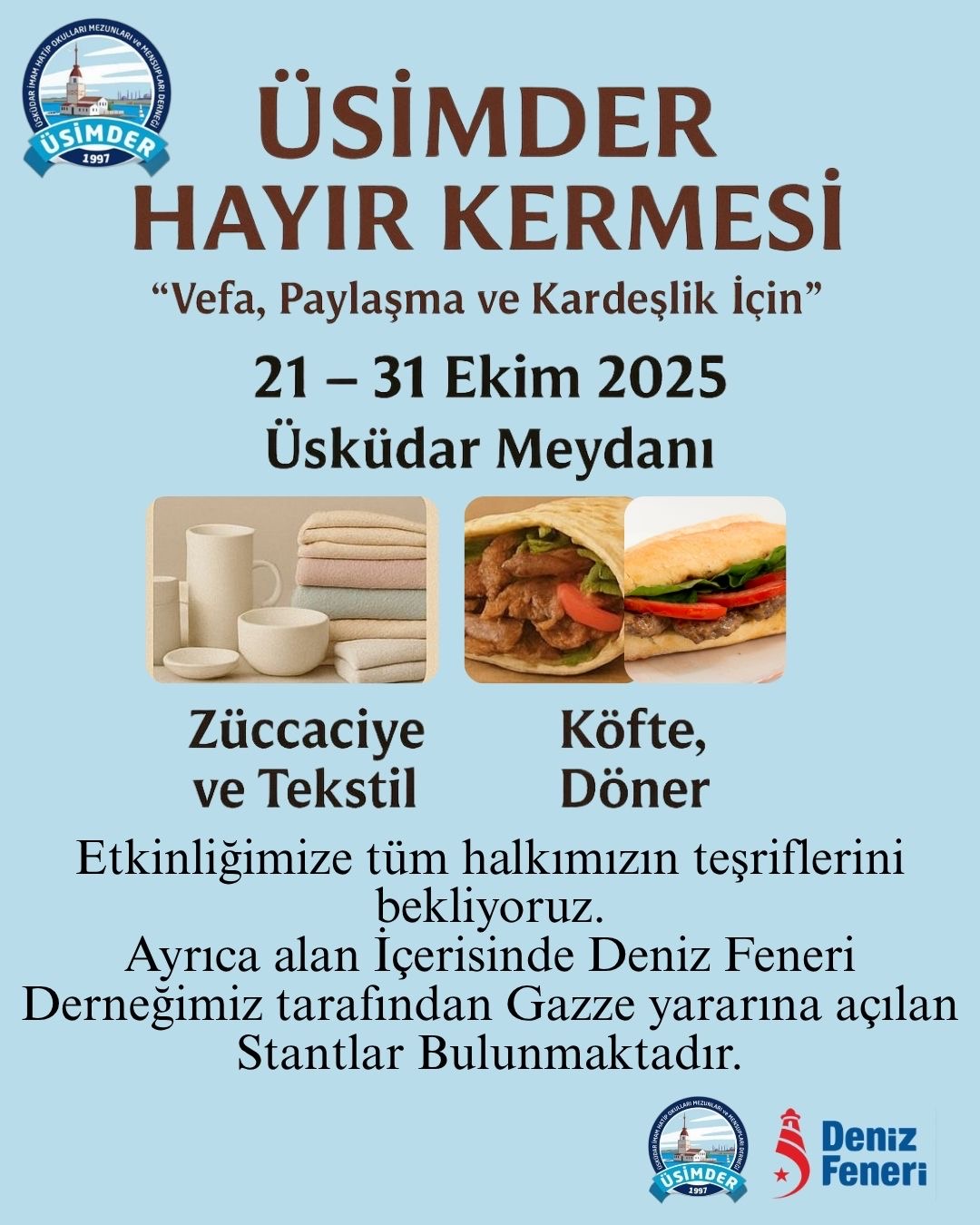ÜSİMDER HAYIR KERMESİ SALI GÜNÜ BAŞLIYOR