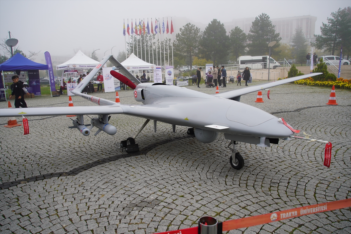 Bayraktar TB2 Edirne'deki festivalde sergilendi