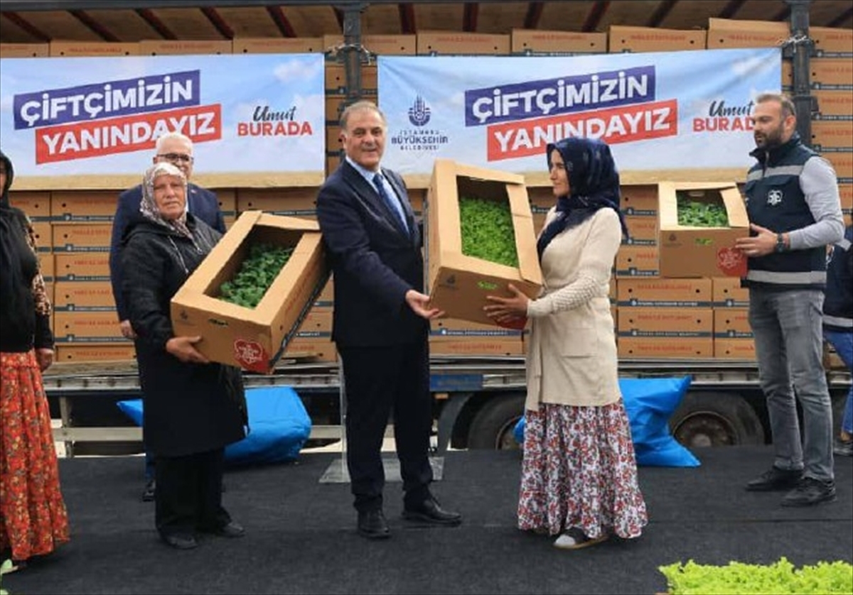 İBB'nin "Arı Yemi ve Kışlık Sebze Fidesi Dağıtım Töreni" yapıldı