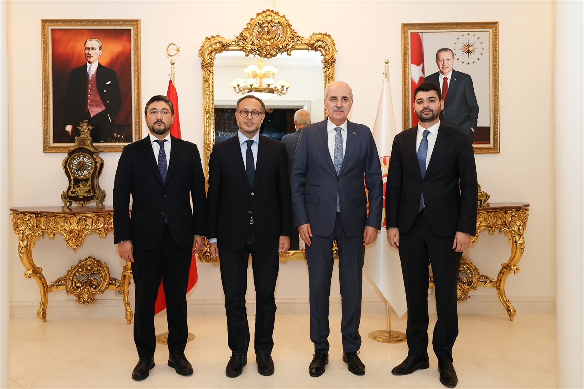 TBMM Başkanı Kurtulmuş, TÜRKPA Genel Sekreteri Hasan'ı kabul etti