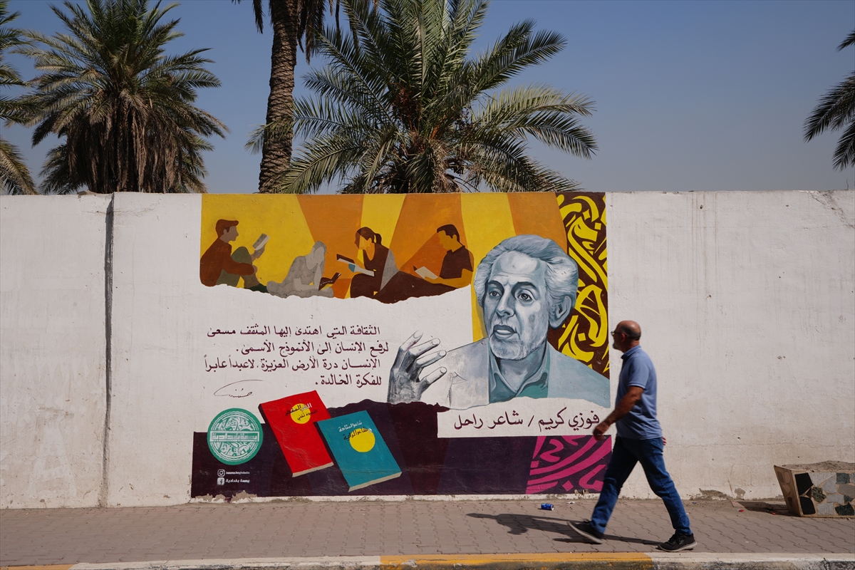 Iraklı sanatçılar grafiti sanatını kullanarak Bağdat'ın duvarlarını kültürel mesajlarla süslüyor