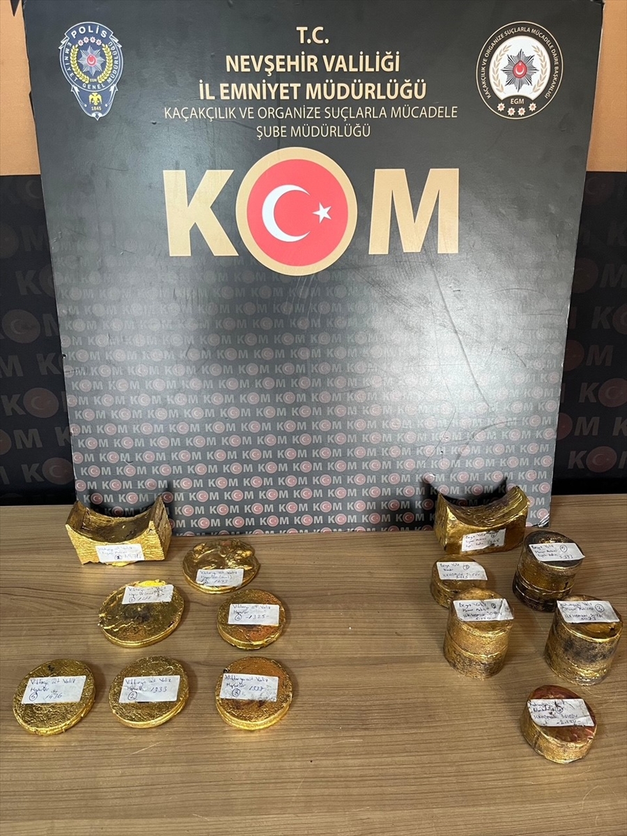 Kapadokya Havalimanı'nda 61 kilo 121 gram kaçak altın ele geçirildi