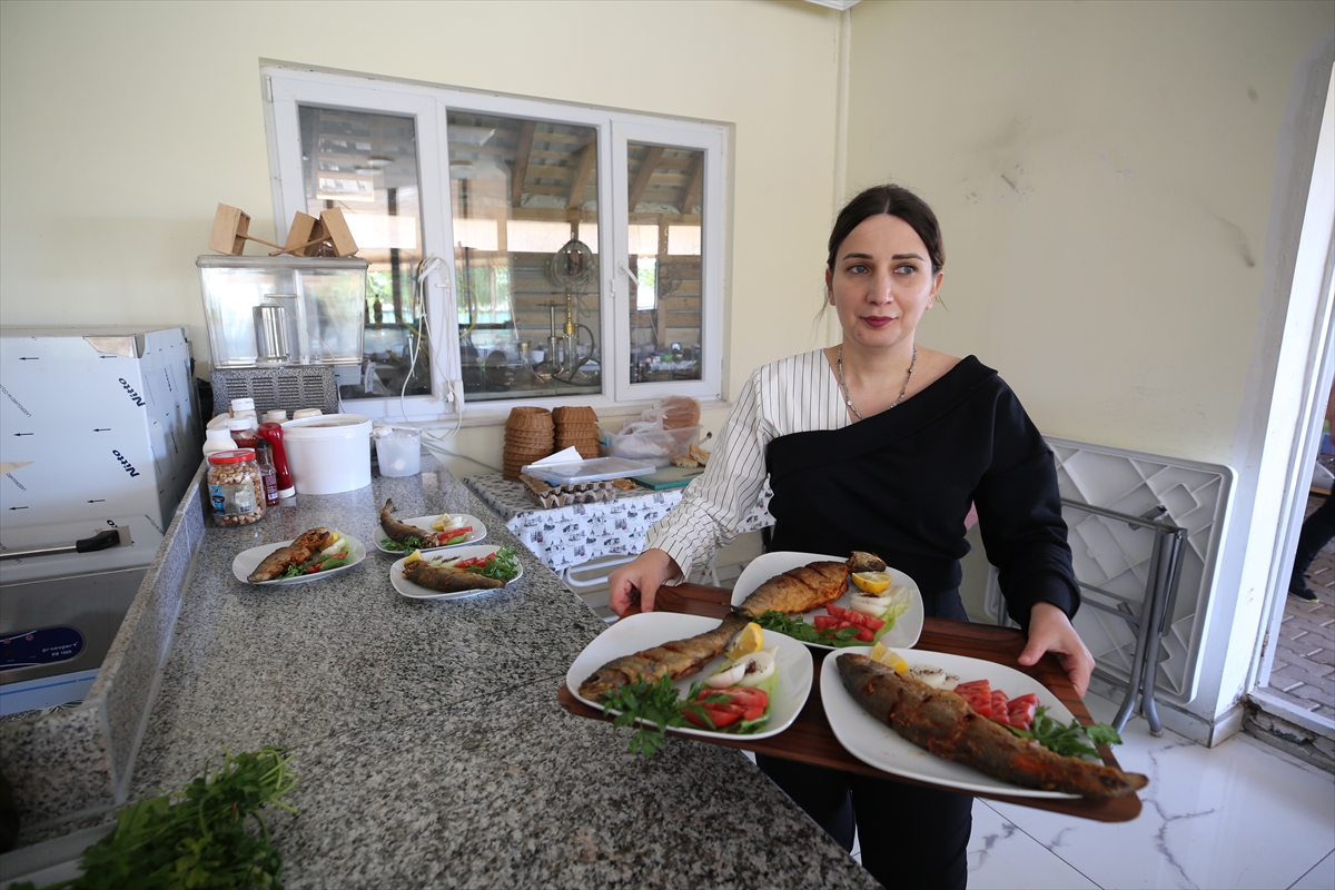 Muş'ta kadın girişimci devlet desteğiyle kurduğu restoranı ailesiyle işletiyor