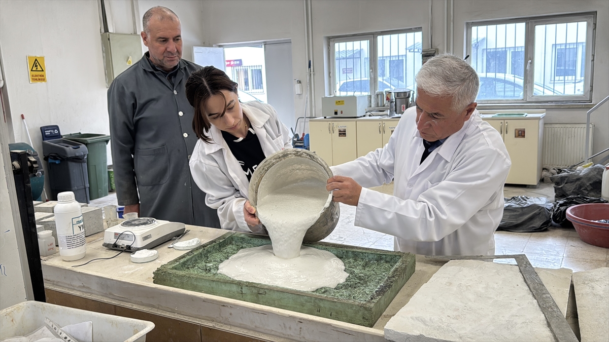 Mermer tozundan binaların dış cephe kaplamasında kullanılacak malzeme geliştirildi