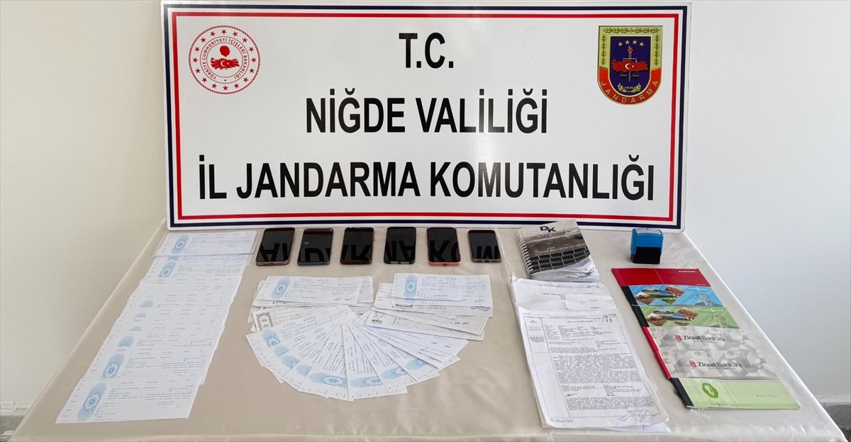 Niğde'de tefecilik operasyonunda 4 zanlı yakalandı