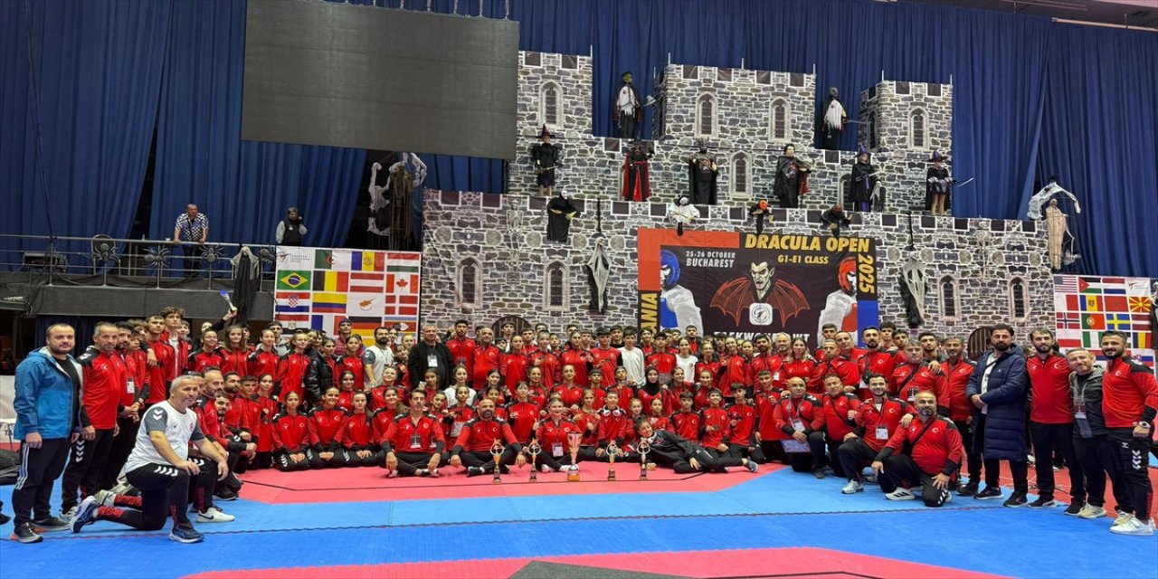 Milli tekvandocular Romanya Açık’ta 39 madalya kazandı