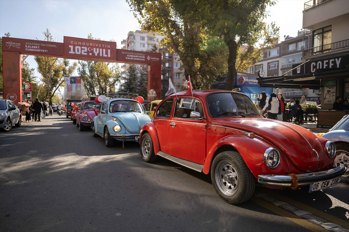 Başkent'te, 29 Ekim kortej yürüyüşü yapıldı