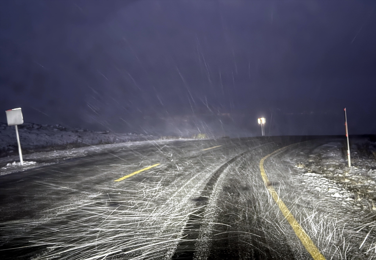 Ardahan'da kar ve tipi buzlanmaya neden oluyor