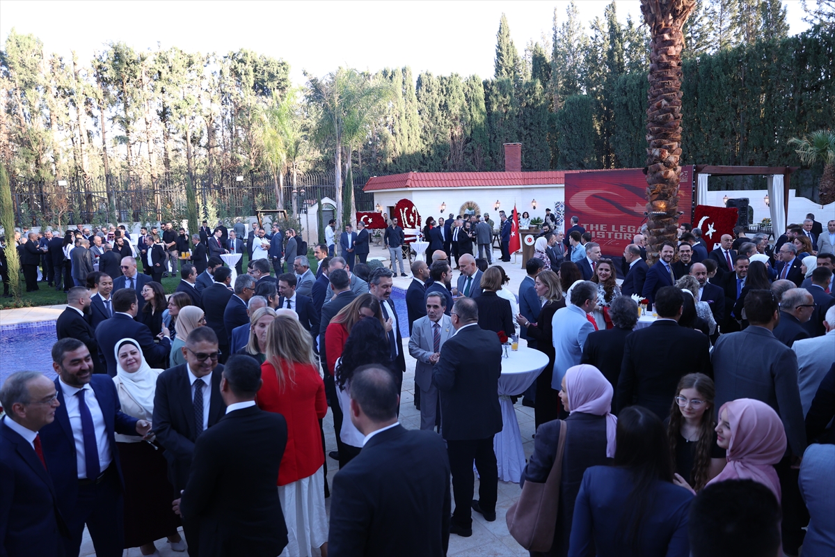 Suriye'de Türkiye Cumhuriyeti'nin 102. yılı dolayısıyla resepsiyon düzenlendi