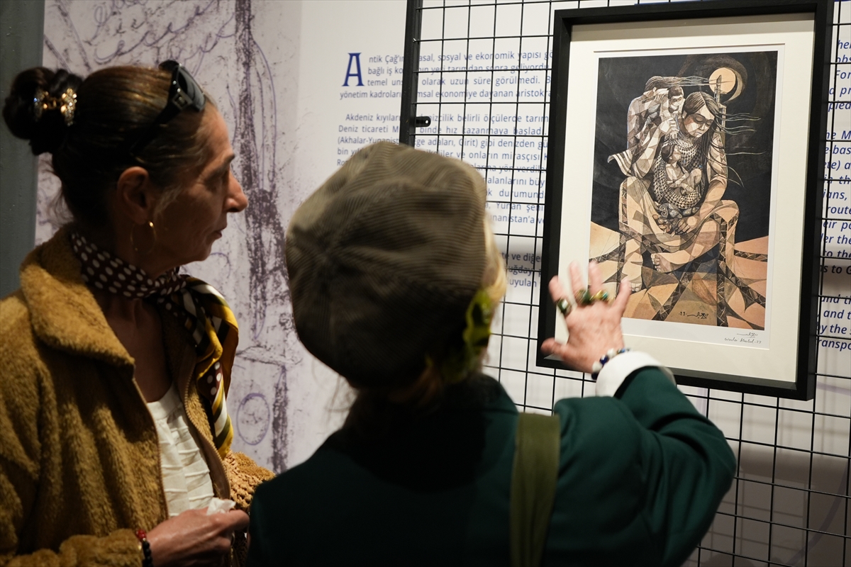 Filistinli sanatçıların eserleri İzmir'de sanatseverlerle buluştu