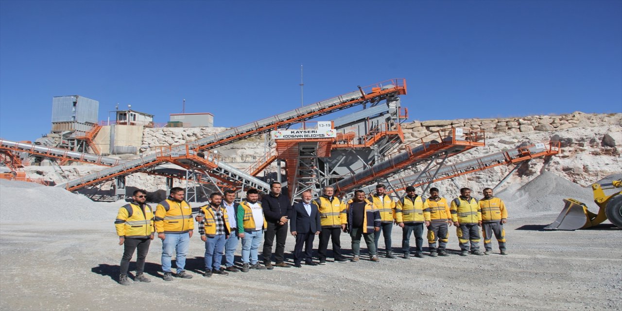 Kocasinan Belediyesi’nin agrega tesisiyle 2 yılda 1 milyon ton üretim ve 80 milyon lira tasarruf