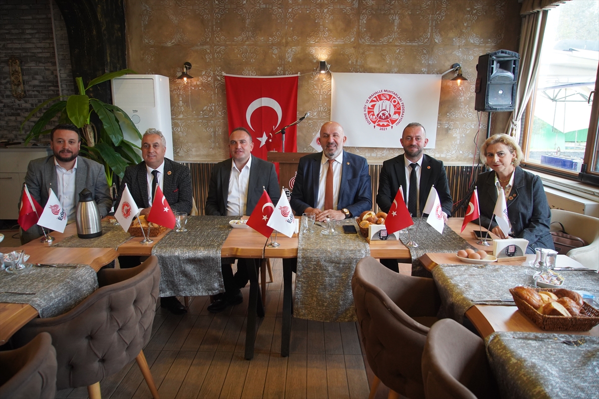 Türkiye Muhtarlar Konfederasyonu Genel Başkanı Kadir Delibalta, Edirne'de muhtarlarla buluştu: