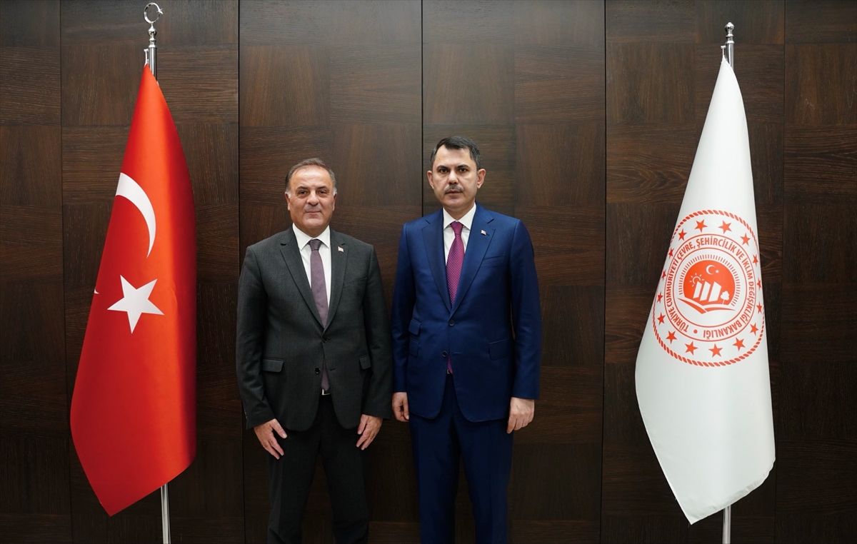 Bakan Kurum, İstanbul Büyükşehir Belediye Başkanvekili Aslan'ı kabul etti