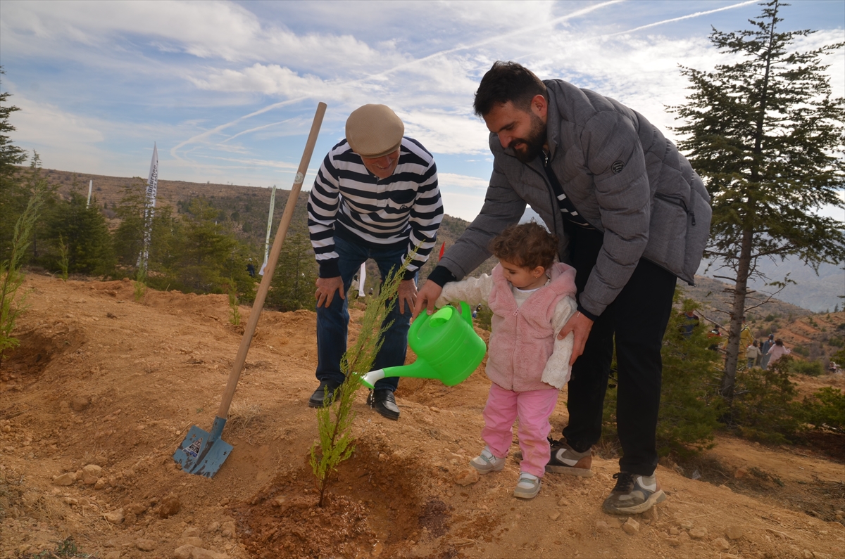 Eskişehir'deki orman yangını şehitlerinden Muharrem Can için fidan dikildi