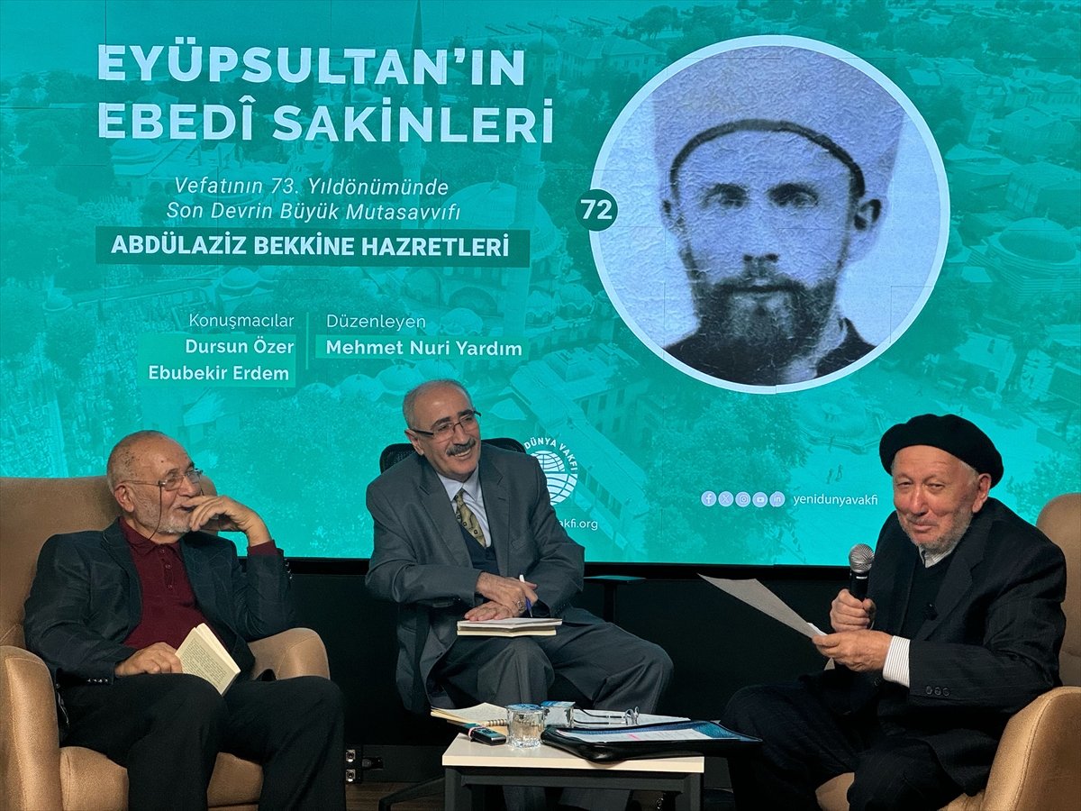 Abdülaziz Bekkine, vefatının 73. yılında Eyüpsultan'da yad edildi