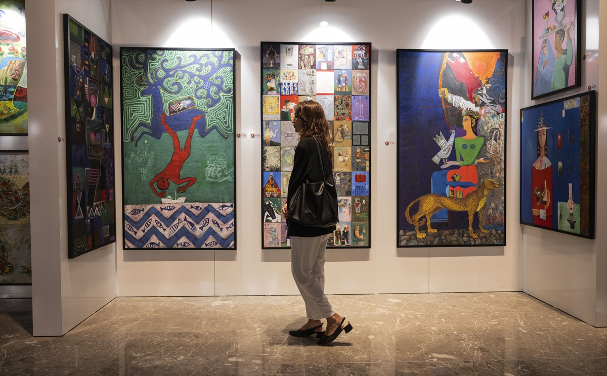 "Ulu Bozkırın Ruhu" resim sergisi sanatseverlerle buluştu