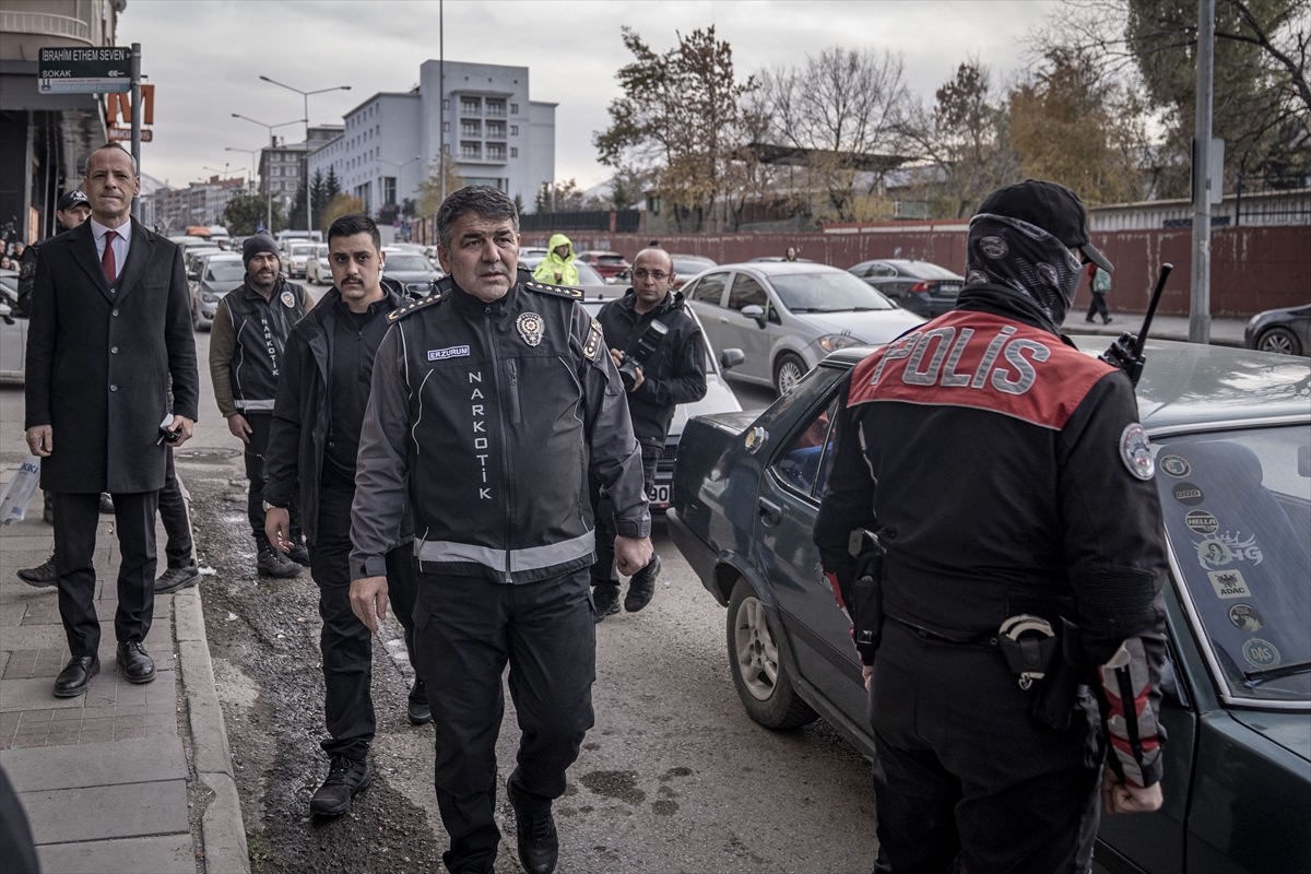 Erzurum polisinden "narkotikle mücadelede sahadan bir adım bile geri durmayacağız" mesajı