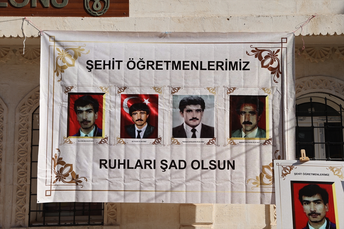 Mardin'de PKK'lı teröristlerce 31 yıl önce şehit edilen 4 öğretmen anıldı