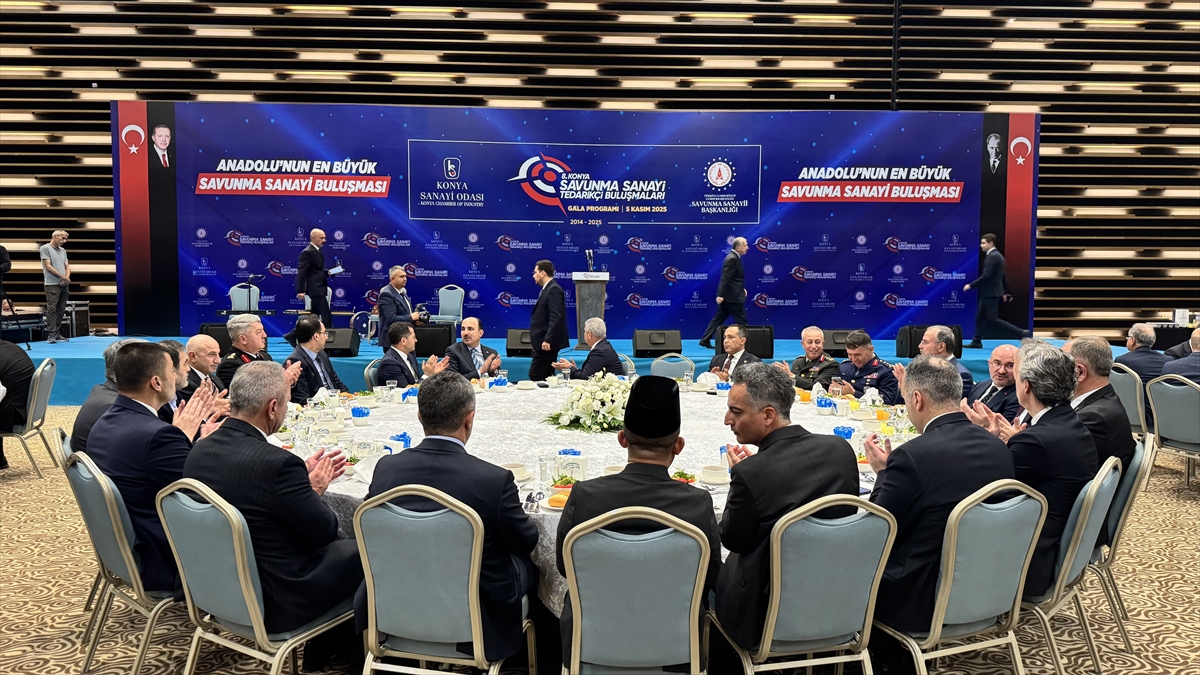 8. Konya Savunma Sanayi Tedarikçi Buluşmaları Gala Programı düzenlendi