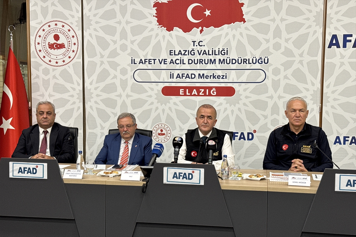 Elazığ'da "İl Afet Risk Azaltma Planı İzleme ve Değerlendirme" toplantısı yapıldı