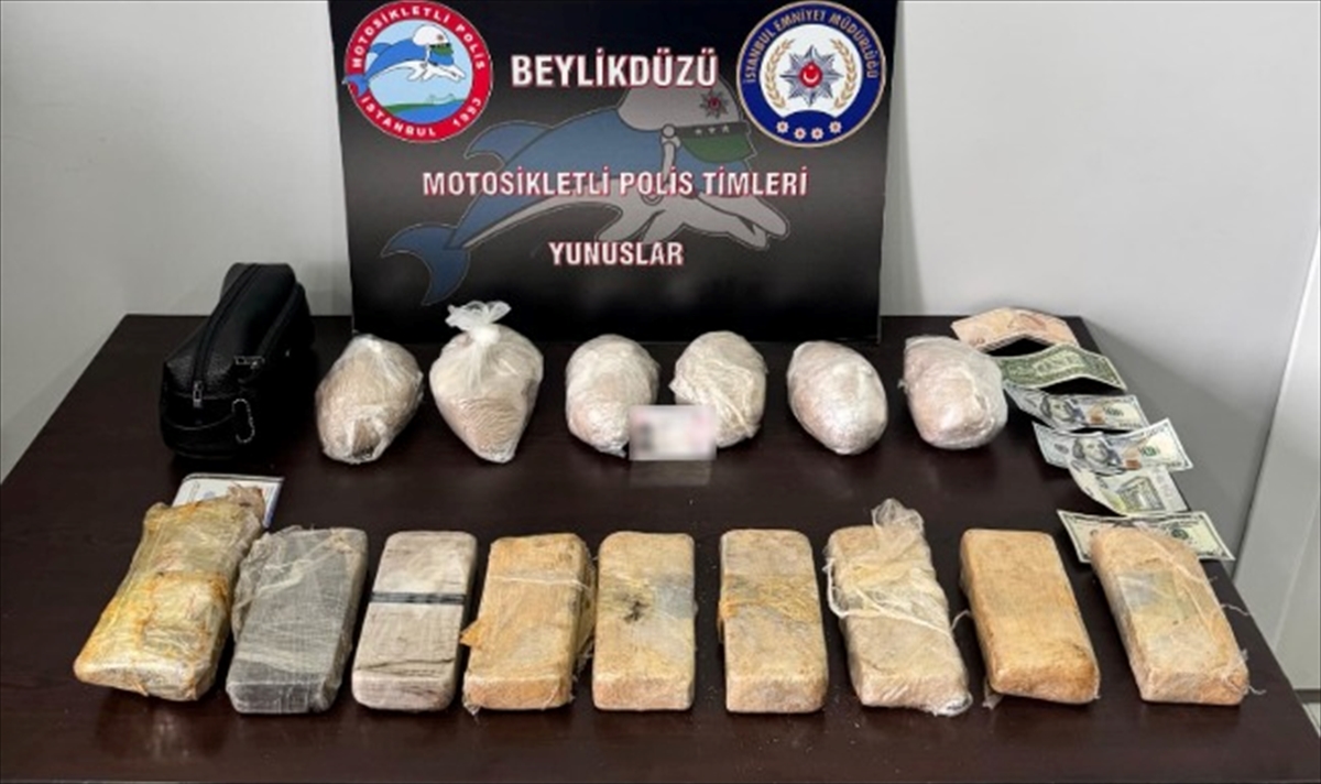 Beylikdüzü'ndeki uygulamada 7 kilo 840 gram uyuşturucu bulundu
