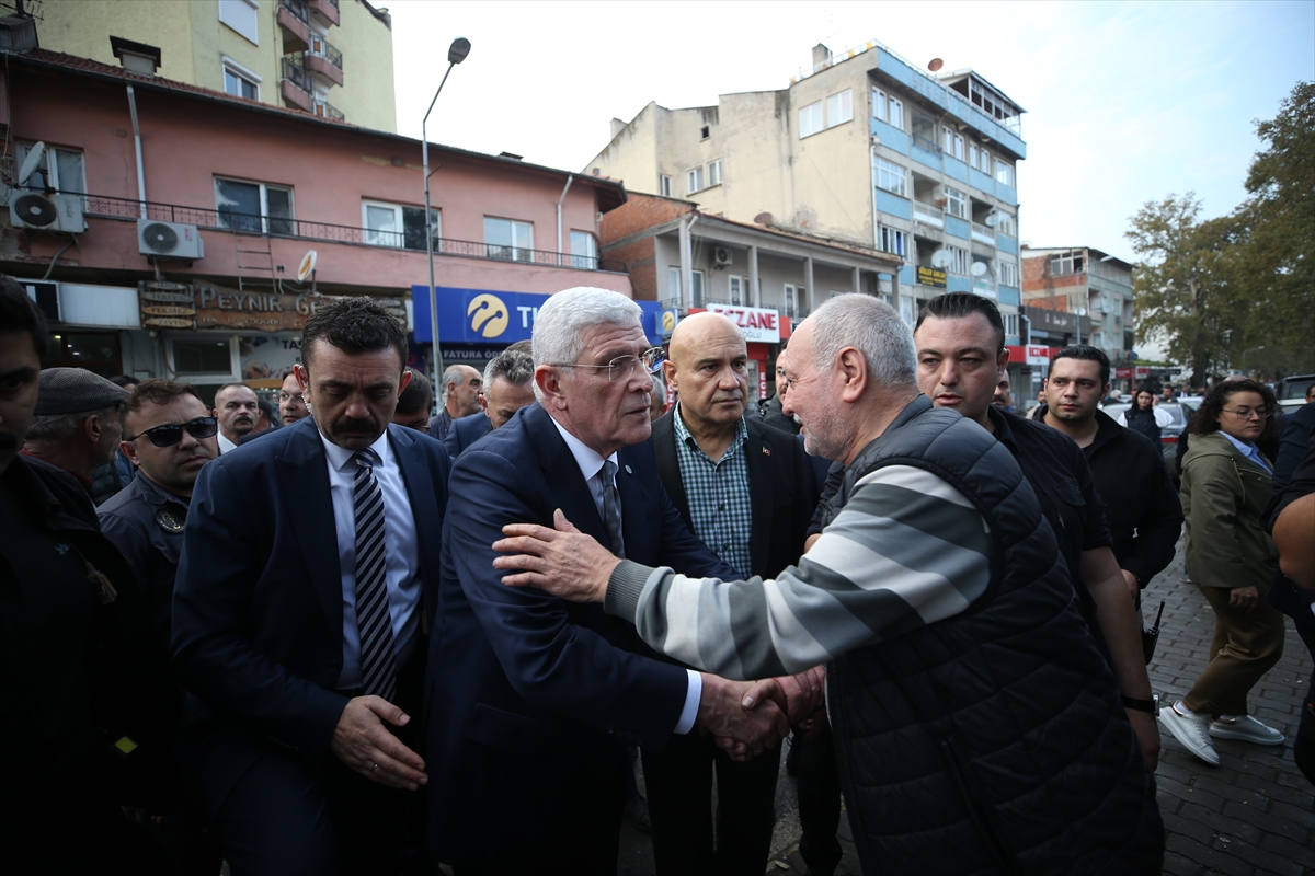 İYİ Parti Genel Başkanı Dervişoğlu, Balıkesir Sındırgı'da incelemelerde bulundu