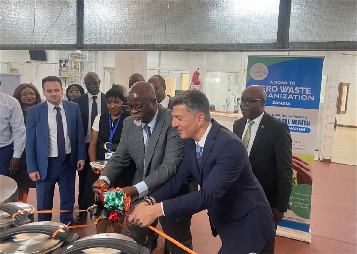 TİKA'dan, Zambiya'nın en büyük hastanesinin yemekhanesine mutfak ekipmanı desteği