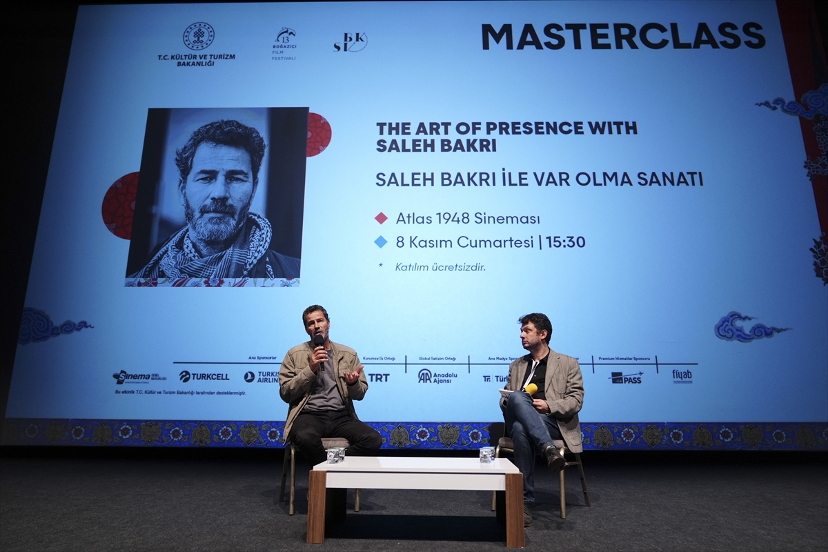 Filistinli oyuncu Saleh Bakri, 13. Boğaziçi Film Festivali'nde masterclass verdi