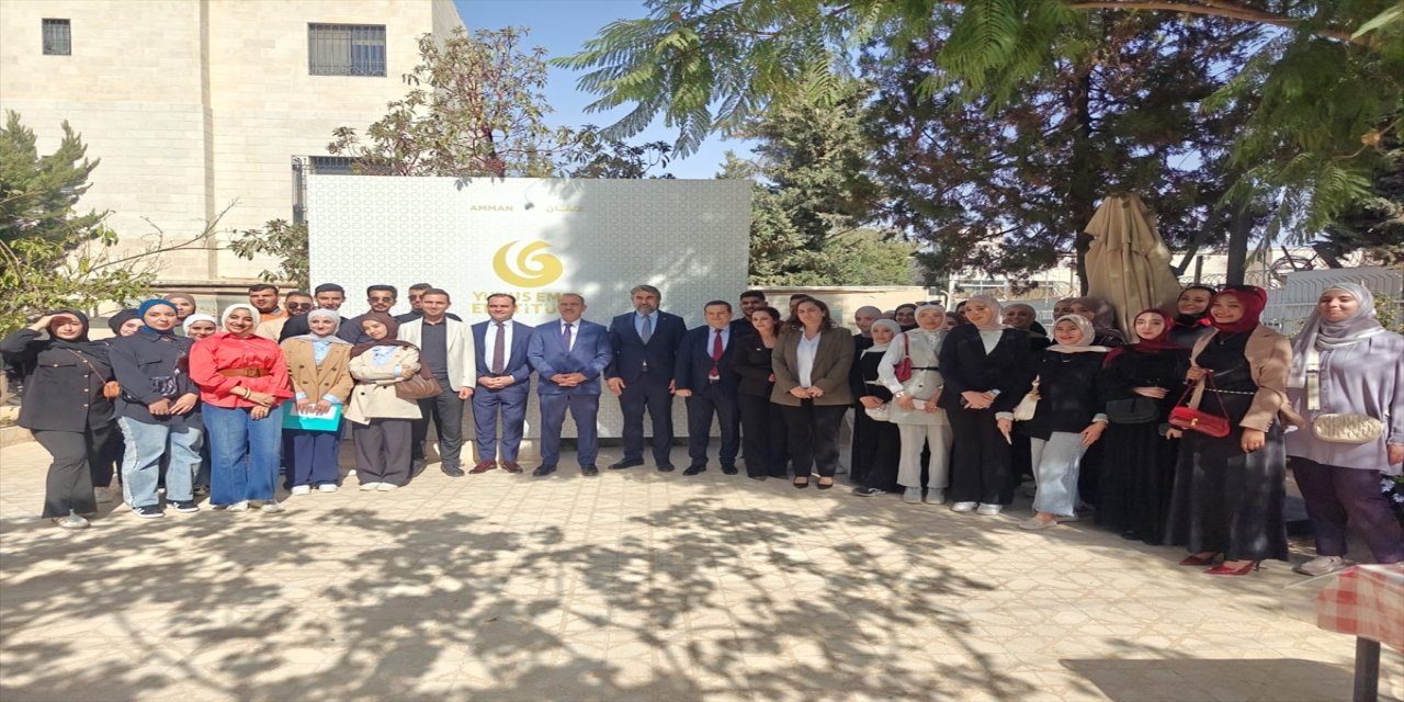Büyükelçi Caymazoğlu, Amman Yunus Emre Enstitüsü’nde Türkçe öğrenen öğrencilerle buluştu