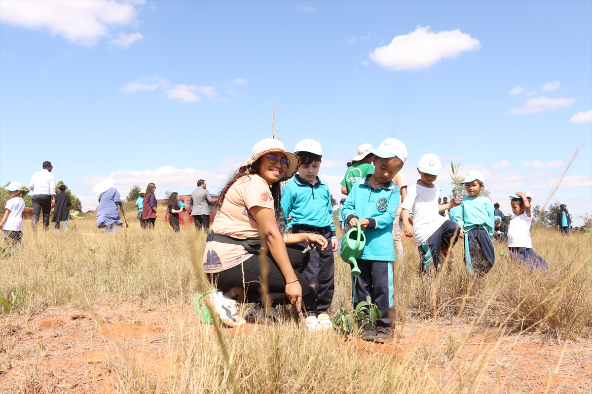 Madagaskar'da Milli Ağaçlandırma Günü'nde fidanlar toprakla buluşturuldu