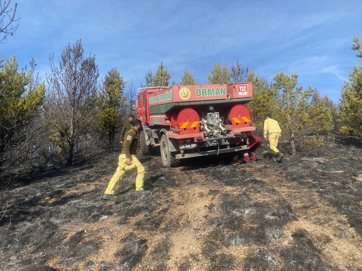 Kars'ta ormanda çıkan örtü yangınında yaklaşık 3 hektar alan zarar gördü